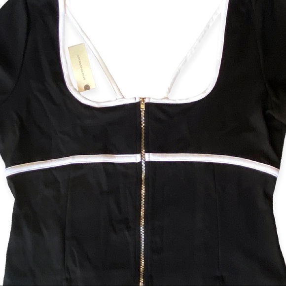 ✨2xHP✨ Anthropologie Maeve 🆕| Sweetheart Ponte Cropped Cutout Top. - Picture 4 of 7